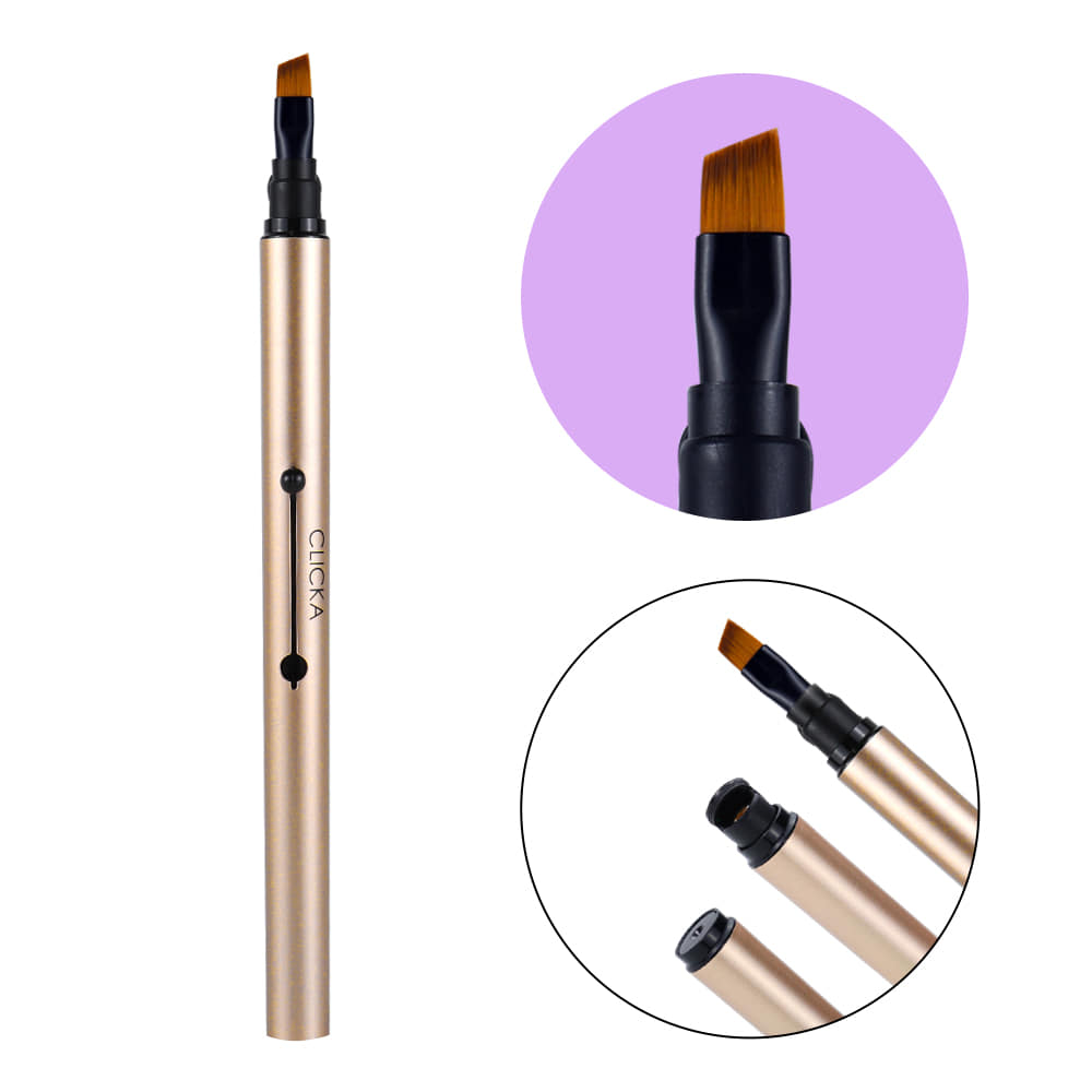 Auto Cap Eyebrow Brush Champagne Gold LM502
